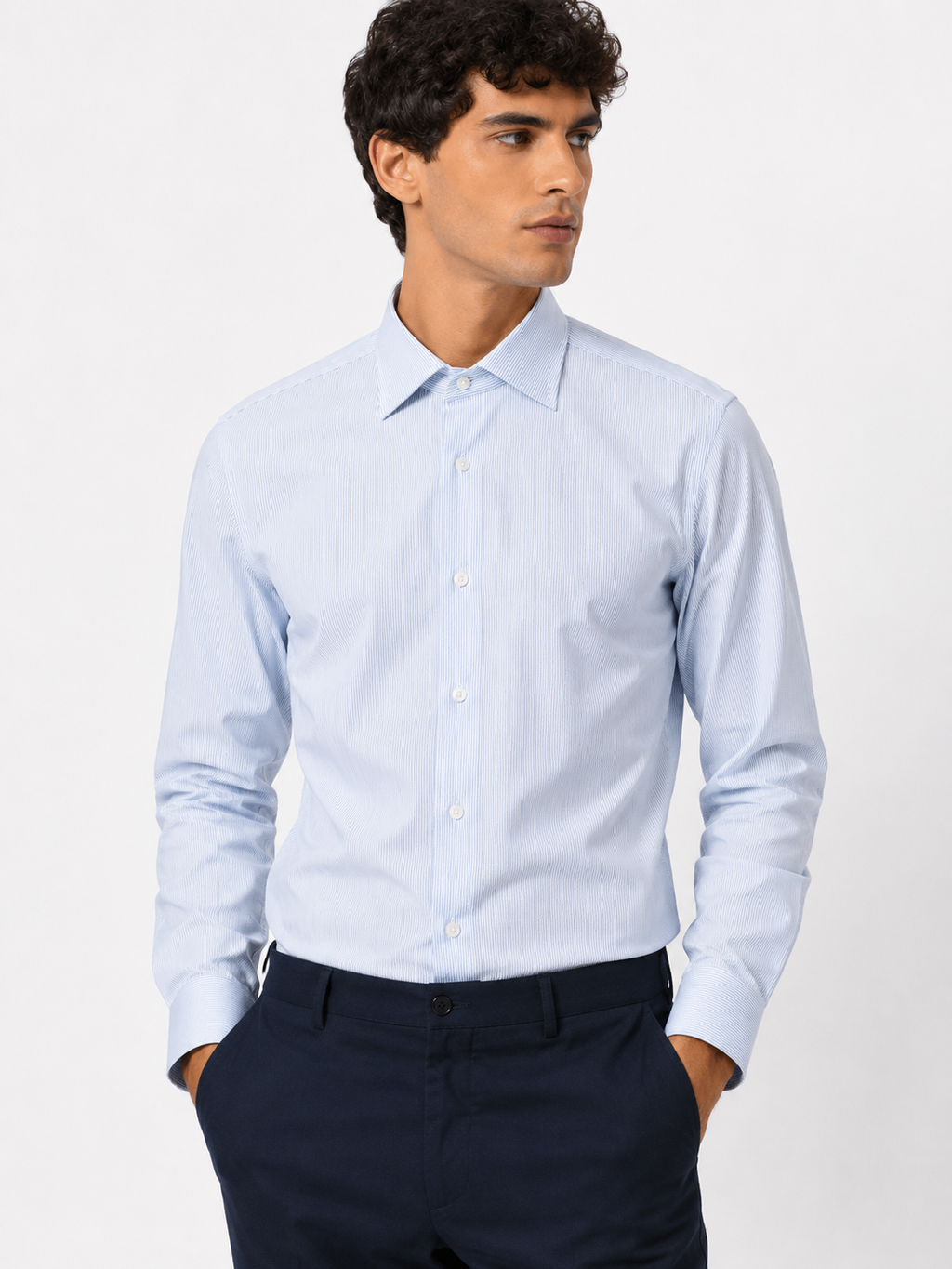 CAMICIA Cotone Rigo Piccolo Oxford Collo Classico Regular Fit