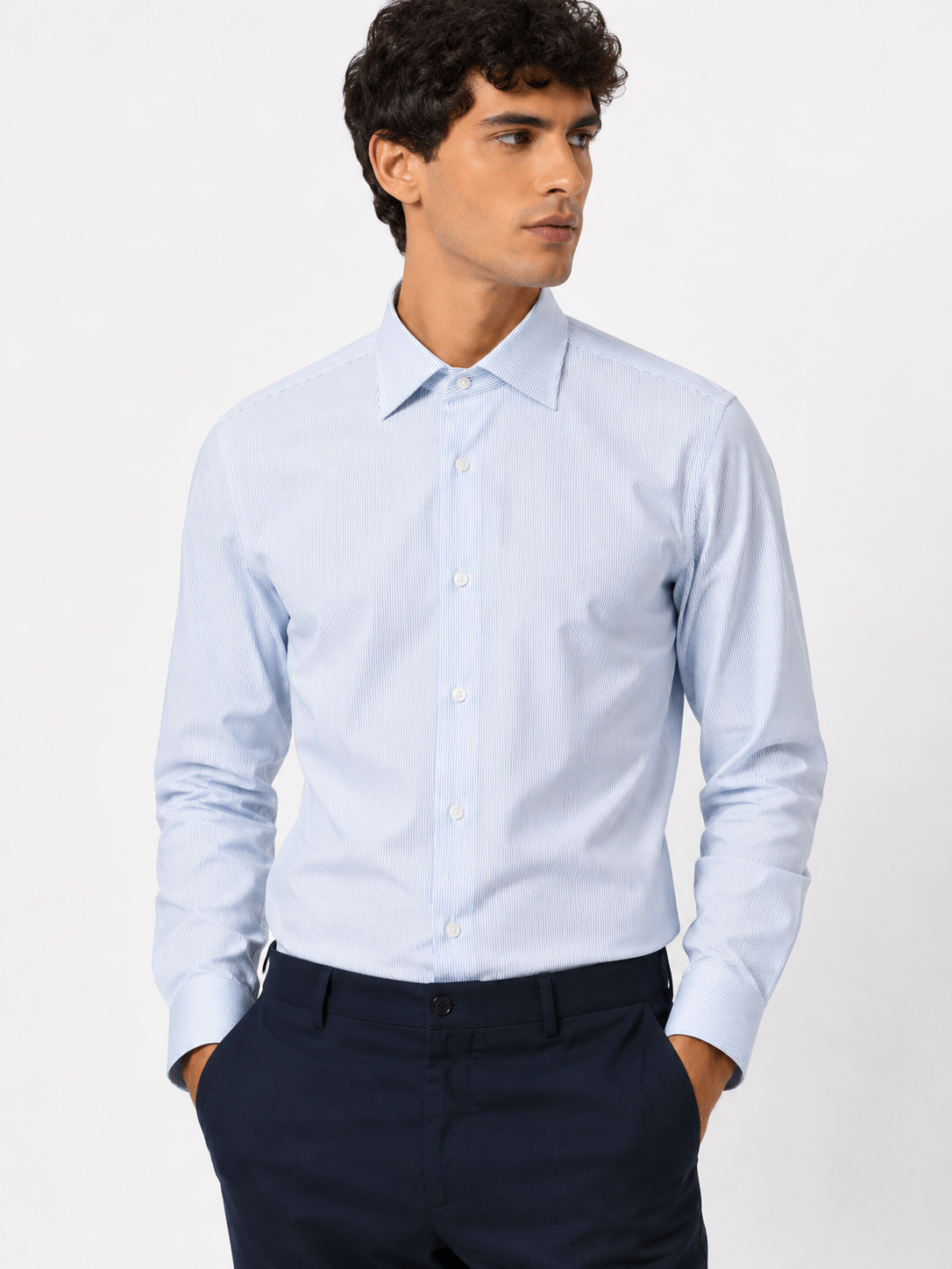 CAMICIA Cotone Rigo Piccolo Oxford Collo Classico Regular Fit